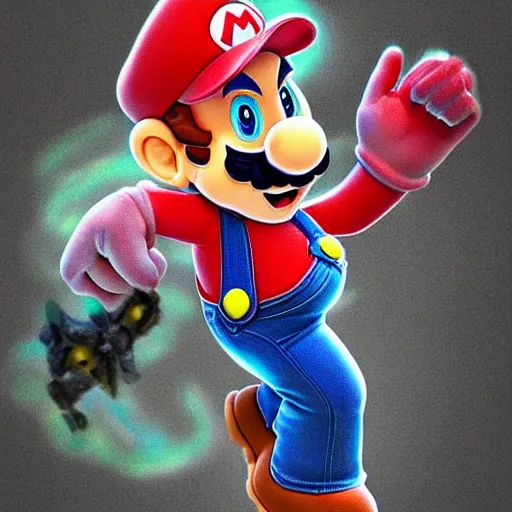 Prompt: a portrait of Mario,extremely detailed multiple unique different art styles.