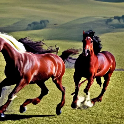 Image similar to horses at ultra high speeds