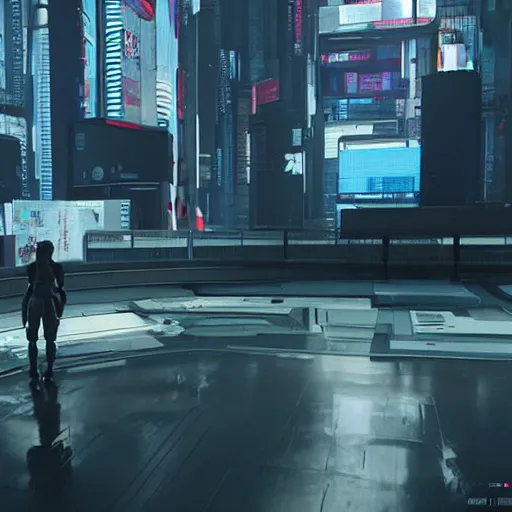 Prompt: “ ghost in the shell, art station, unreal engine 5, 8 k ”