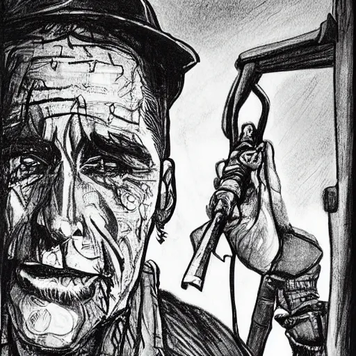 Image similar to i'll be all around in the dark - i'll be everywhere. wherever you can look - wherever there's a fight, so hungry people can eat, i'll be there. tom joad drawn by james e allen. dustbowl