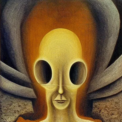 Prompt: pareidolia!!! by Remedios Varo