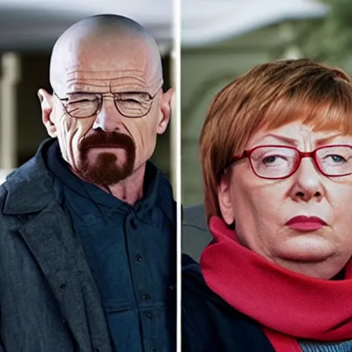 Prompt: walter white with michelle bachelet