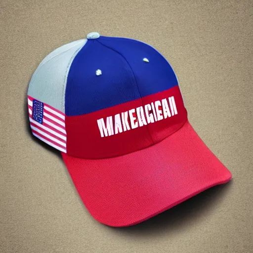 Image similar to doge wearing a make america great again cap, realistic, super detailed, wide shot, 8 k,