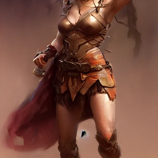 Image similar to young Jennifer Connelly as a warrior by Stanley Artgerm Lau, WLOP, Rossdraws, Frank Frazetta, Andrei Riabovitchev, Marc Simonetti, trending on artstation.