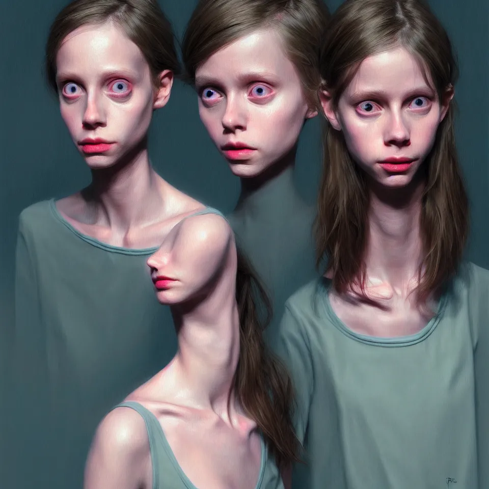 Prompt: bright realistic todd solondz, anorexic, diffuse lighting, fantasy, intricate, elegant, highly detailed, lifelike, photorealistic, digital painting, artstation, illustration, concept art, smooth, sharp focus, art by francis bacon