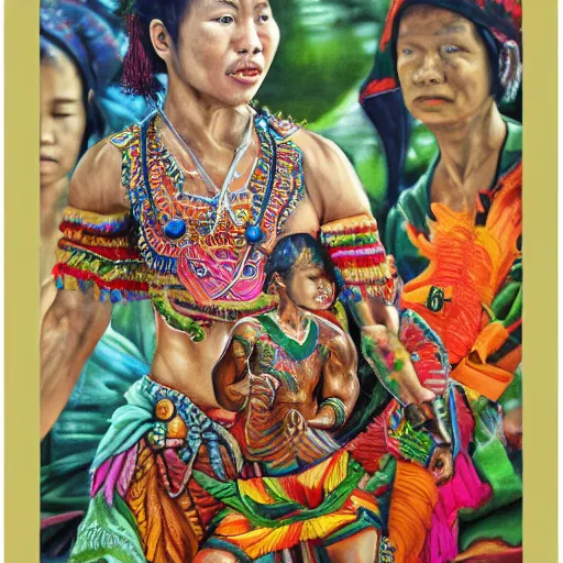 Prompt: art of the phillipines, painting, 8 k, high definition, highly detailed, photo - realistic