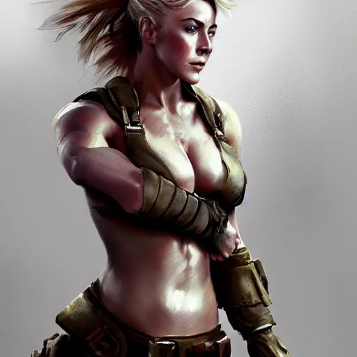 Image similar to julianne hough as a wounded warrior maiden by wlop and glen rutkowski, mate painting, concept art, artstation