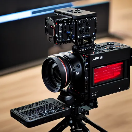 Prompt: arri alexa camera +red comodo 6k design