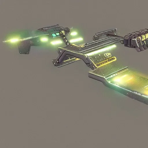 Image similar to magitech sci fi energy weapon of unknown tribal design