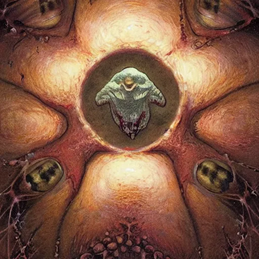 Prompt: Patrick Starfish with his tongue sticking out and a tab of lsd blotter on it, highly detailed, artstation, intricate, smooth, sharp focus, illustration, art by greg rutkowski and orientalism and bouguereau and Zdzislaw Beksinski, good clear quality, lighting, biology, symmetrical artwork, perfect face, 135 mm, cinematic, hyper realism, high detail, octane render, 8k, chrome accents