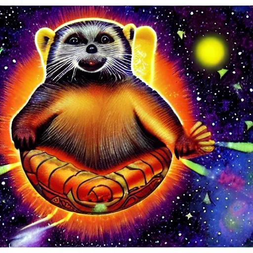 Prompt: cosmic tanuki