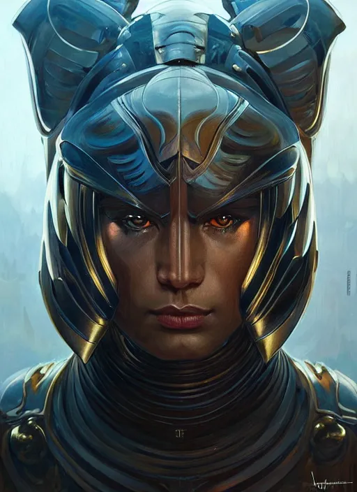 Image similar to seen through a window!! symmetry!! portrait of a panther, sci - fi armour! muscular, fantasy, intricate, elegant, highly detailed, digital painting, artstation, concept art, smooth, sharp focus, illustration, art by artgerm and greg rutkowski and alphonse mucha