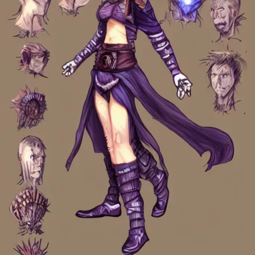 Image similar to female earth mage, character design, action pose : : spotlight, biopunk, forestpunk