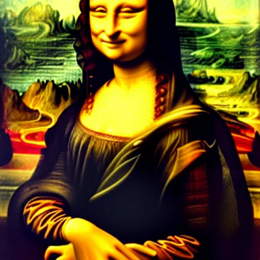 Image similar to the model of the Mona Lisa in real life, portrait photo