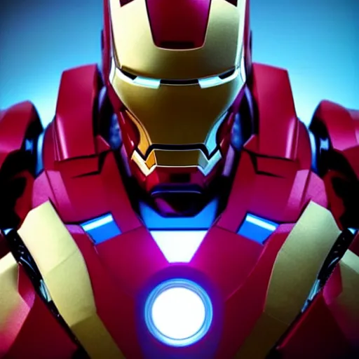 Image similar to still photo of futuristic alien cyberpunk iron man, highly detailed, photorealistic portrait, bright studio setting, studio lighting, crisp quality and light reflections, unreal engine 5 quality render
