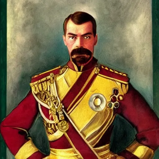 Image similar to tsar nicholas ii is iron man