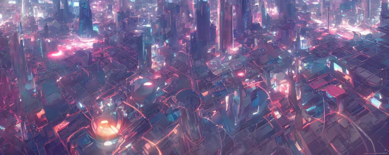 Image similar to a futuristic city in the sky global illumination ray tracing 8 k hd resolution, by ilya kuvshinov and cushart krentz and gilleard james