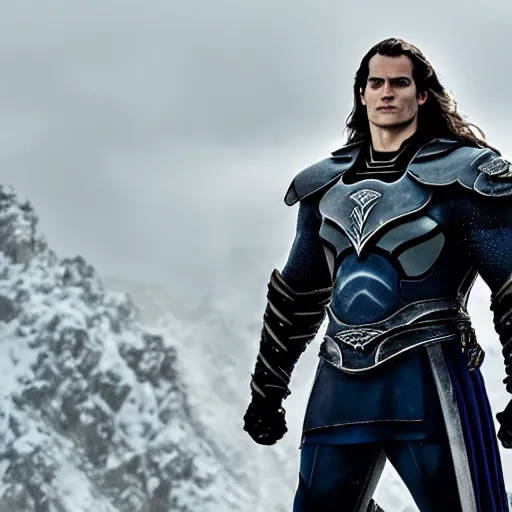 Image similar to henry cavill as arthas menethil