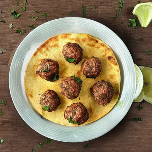 Image similar to tortilla with meatballs in a secret society