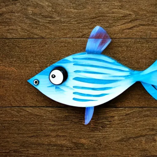 Image similar to a fish made of the 9 0 s