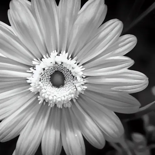 Image similar to a flower in infrared