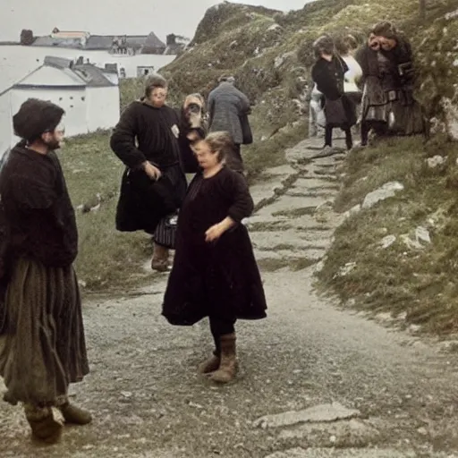 Image similar to photo of breton people, color, contemporary