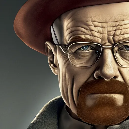 Prompt: walter white is sherlock holmes, high quality illustration, trending on artstation, octane render, 4 k, pixar rendering,