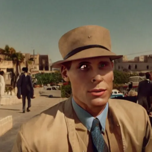 Image similar to Live Action Still of Jerma985 in Casablanca (film), real life, hyperrealistic, ultra realistic, realistic, highly detailed, epic, HD quality, 8k resolution, body and headshot, film still