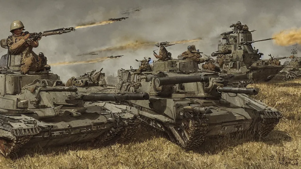 Image similar to heavy artillery, world war 2, high quality, high detail, photorealistic,