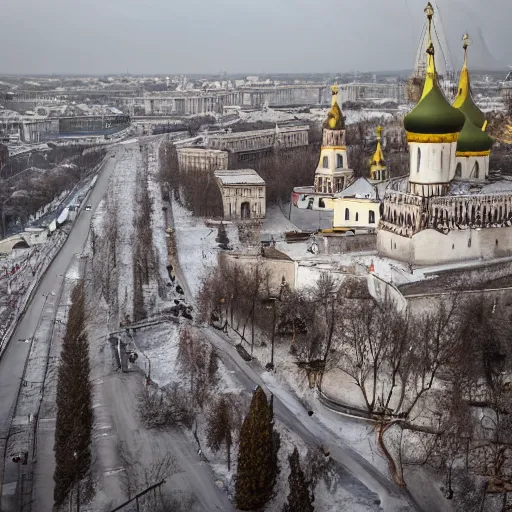 Prompt: A photo of Kremlin liberated by Ukraine, 4k, award-winning