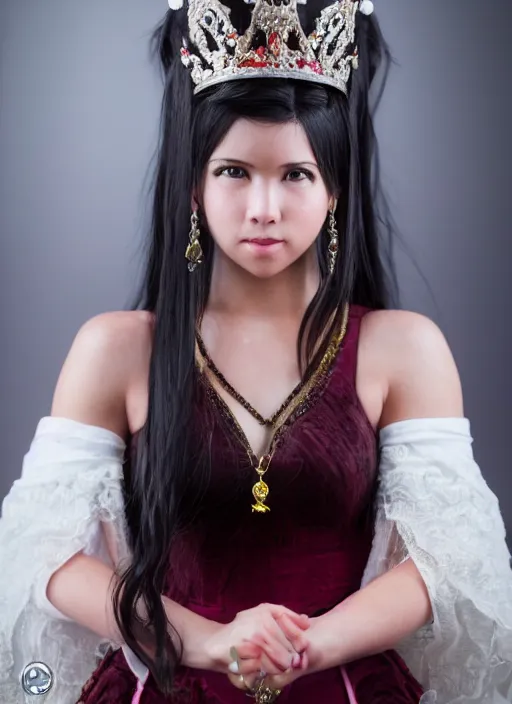 Image similar to a full portrait photo of real - life princess garnet final fantasy, f / 2 2, 3 5 mm, 2 7 0 0 k, lighting, perfect faces, award winning photography.