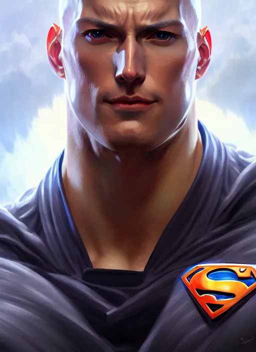 Prompt: ultra realistic illustration, handsome saitama. superman suit, intricate, elegant, highly detailed, digital painting, artstation, concept art, smooth, sharp focus, illustration, art by artgerm and greg rutkowski and alphonse mucha and wlop