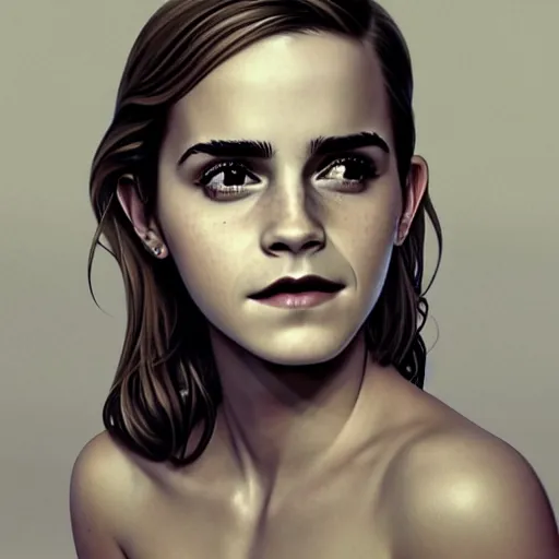 Image similar to emma watson Perfectly-centered portrait-photograph of a real life god from heaven, lifelike, super highly detailed, professional digital painting, artstation, concept art, Unreal Engine 5, Photorealism, HD quality, 8k resolution, cinema 4d, 3D, beautiful, cinematic, art by artgerm and greg rutkowski and alphonse mucha and loish and WLOP