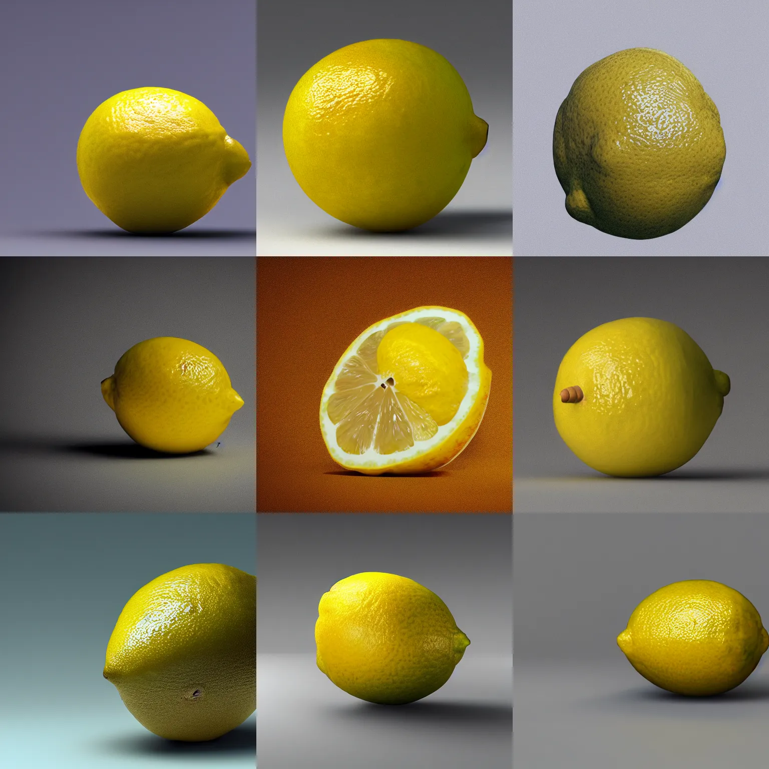 Prompt: a mouldy lemon, octane render