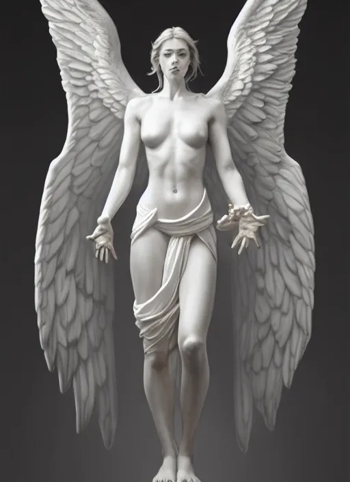 Image similar to photo of a purifying angel in the style of stefan kostic, realistic, sharp focus, 8k high definition, insanely detailed, intricate, elegant, art by stanley lau and artgerm