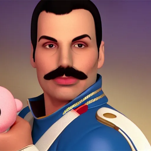 Prompt: Freddie Mercury as a Disney Tsum Tsum, 8k, Unreal Engine Five