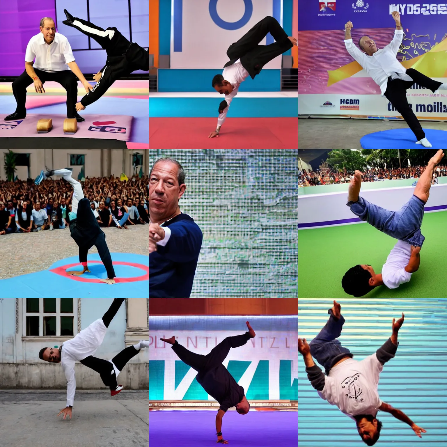 Prompt: ciro gomes breakdancing