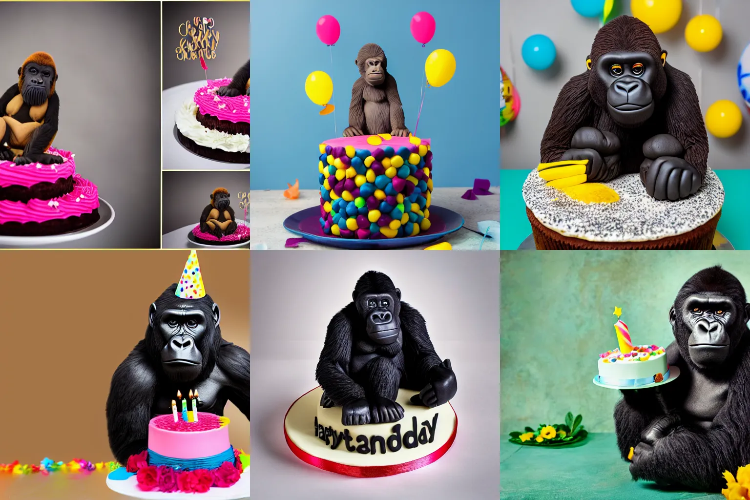 Gorilla cake! | Animal cakes, Girl cakes, Boy birthday cake