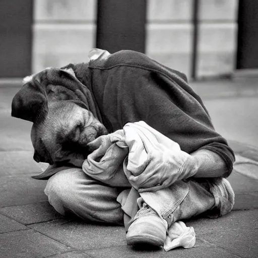 Prompt: pictures of homeless animals