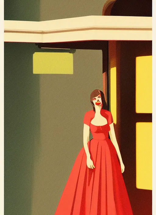 Image similar to A Bloody Mary vintage poster by Edward Hopper and James Gilleard, 8k, octane render, ultra sharp, detailed digital art