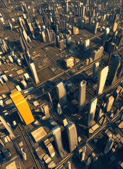 Prompt: city of cheese, metropolis, urban stretching to the sky, sci fi, octane render, trending on artstation