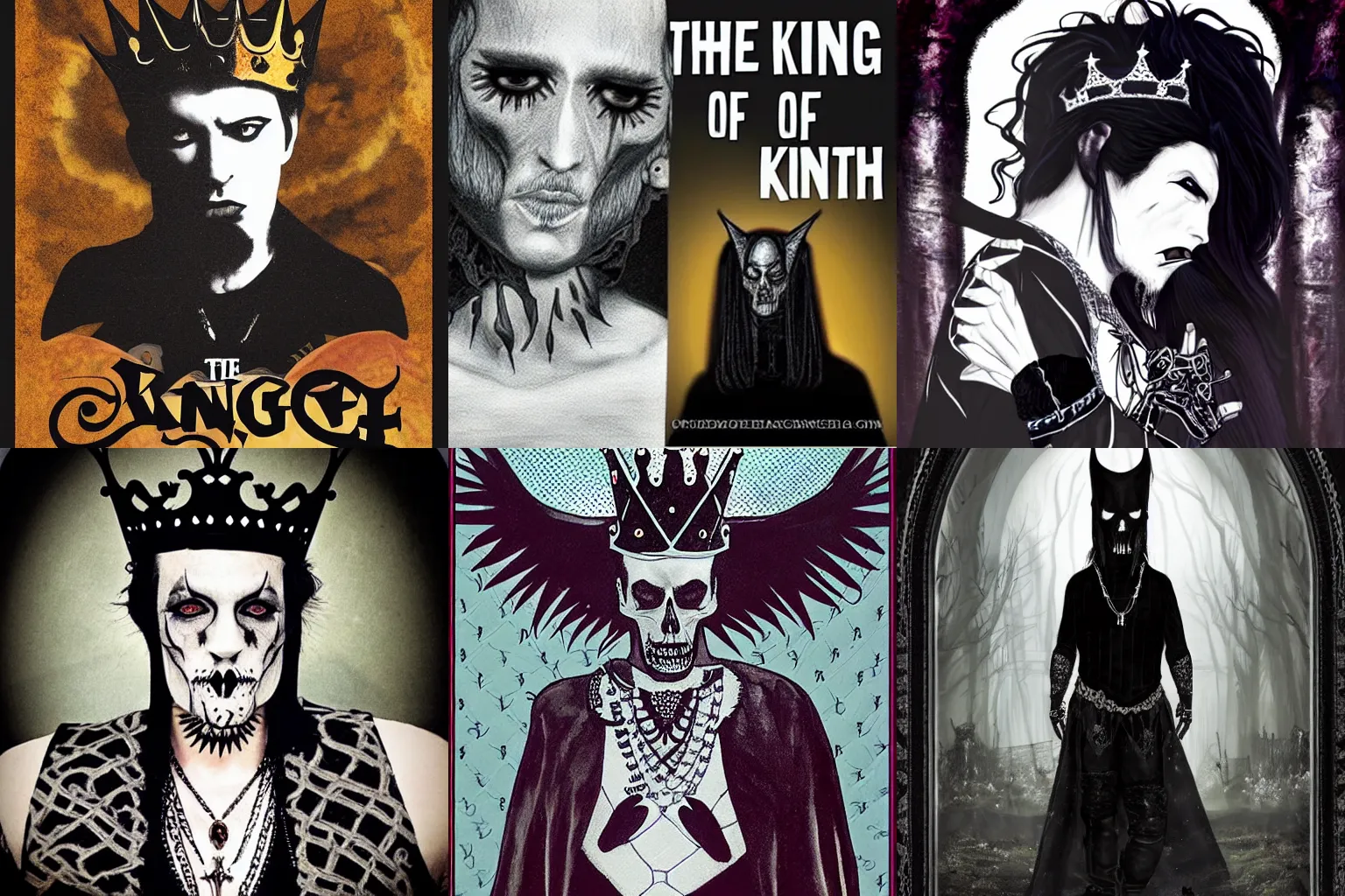 Prompt: the king of goth