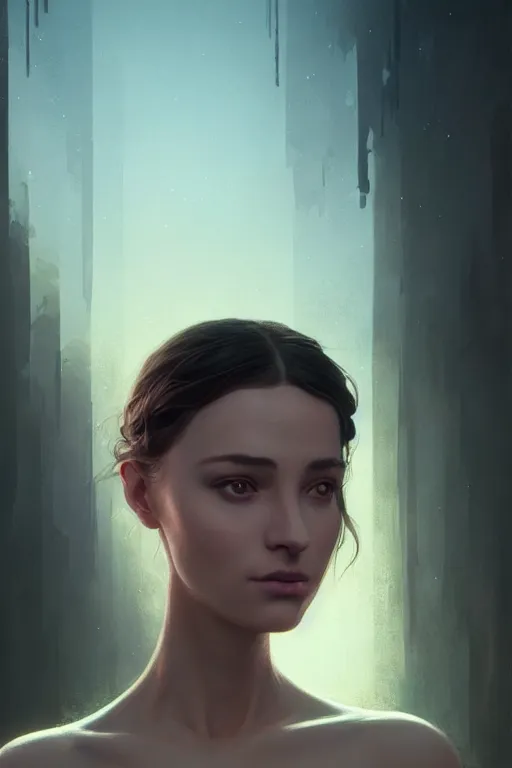 Image similar to beautiful portrait of a woman, negative no not mona lisa pose, gta v, stephen bliss, unreal engine, fantasy art by greg rutkowski, loish, rhads, ferdinand knab, makoto shinkai and lois van baarle, ilya kuvshinov, rossdraws, tom bagshaw, global illumination, radiant light, detailed and intricate environment