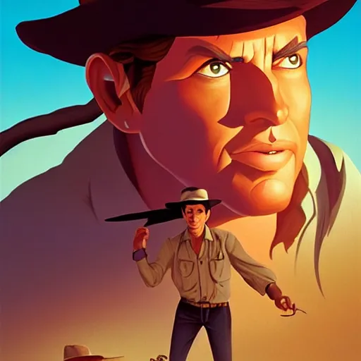 Image similar to face icon stylized minimalist raiders of the lost ark 1 9 8 1, loftis, cory behance hd by jesper ejsing, by rhads, makoto shinkai and lois van baarle, ilya kuvshinov, rossdraws global illumination