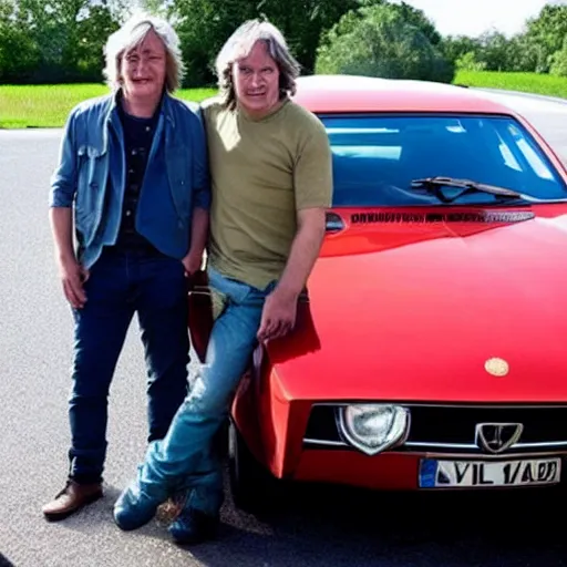 Image similar to James May proudly drives a Bobby Car