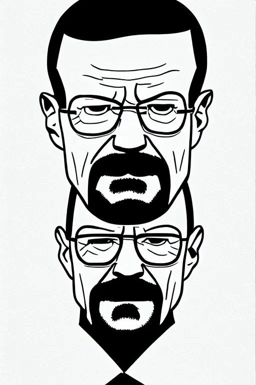 Image similar to walter white, in the style of dan parent, as drawn by dan parent for archie comics,