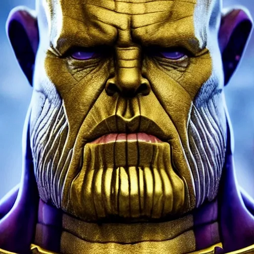 Prompt: thanos who looks like putin, Cinematic, Portrait, Ultra-HD, Beautiful Lighting, insanely detailed and intricate, hypermaximalist, elegant, ornate, hyper realistic, super detailed