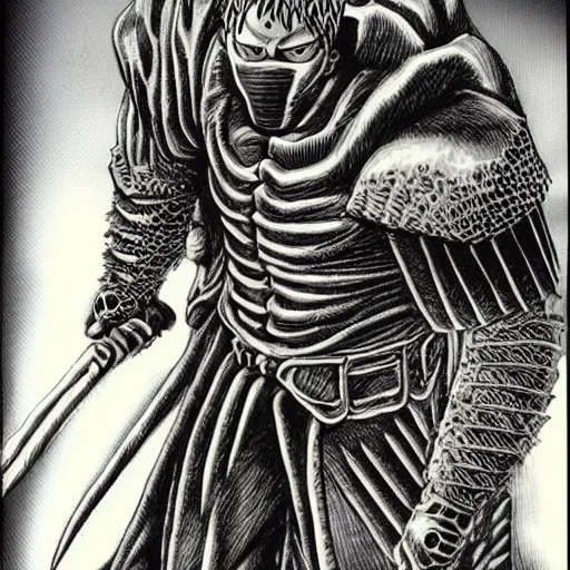 Prompt: Guts by Kentaro Miura