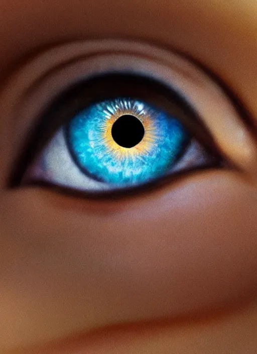 Prompt: portrait of a stunningly beautiful eye, infinite infinity