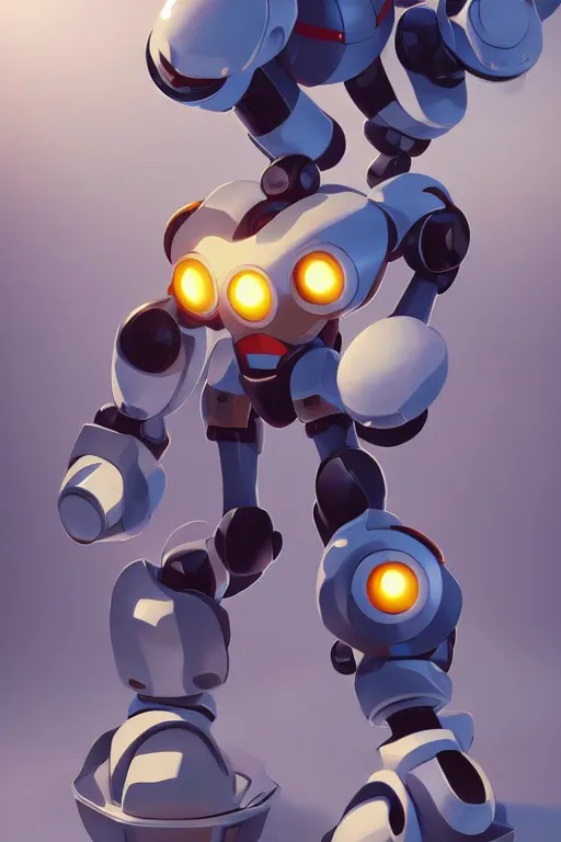 Image similar to metabots medabots medarotto medarot robot minimalist comics, behance hd by jesper ejsing, by rhads, makoto shinkai and lois van baarle, ilya kuvshinov, rossdraws global illumination ray tracing hdr radiating a glowing aura